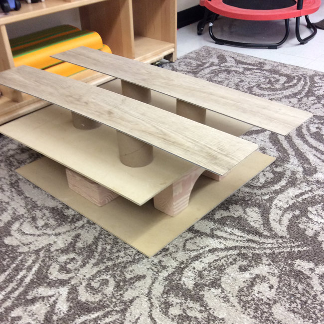 building with wood